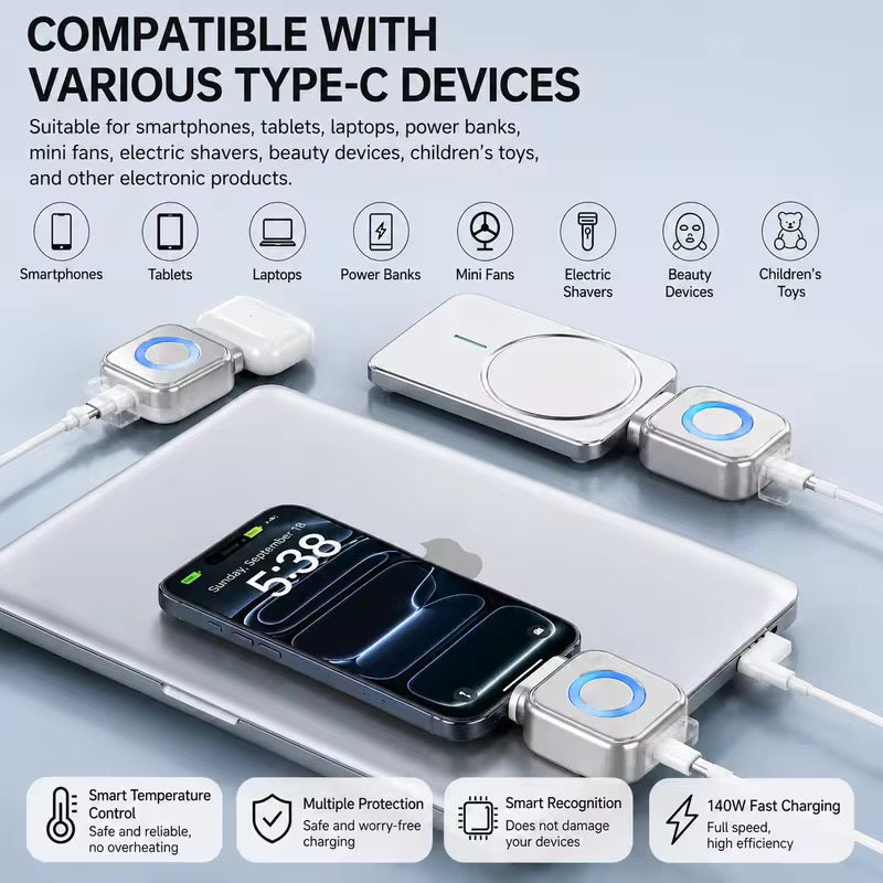 ⚡ ADAPTATEUR DE CHARGE INTELLIGENT 140W