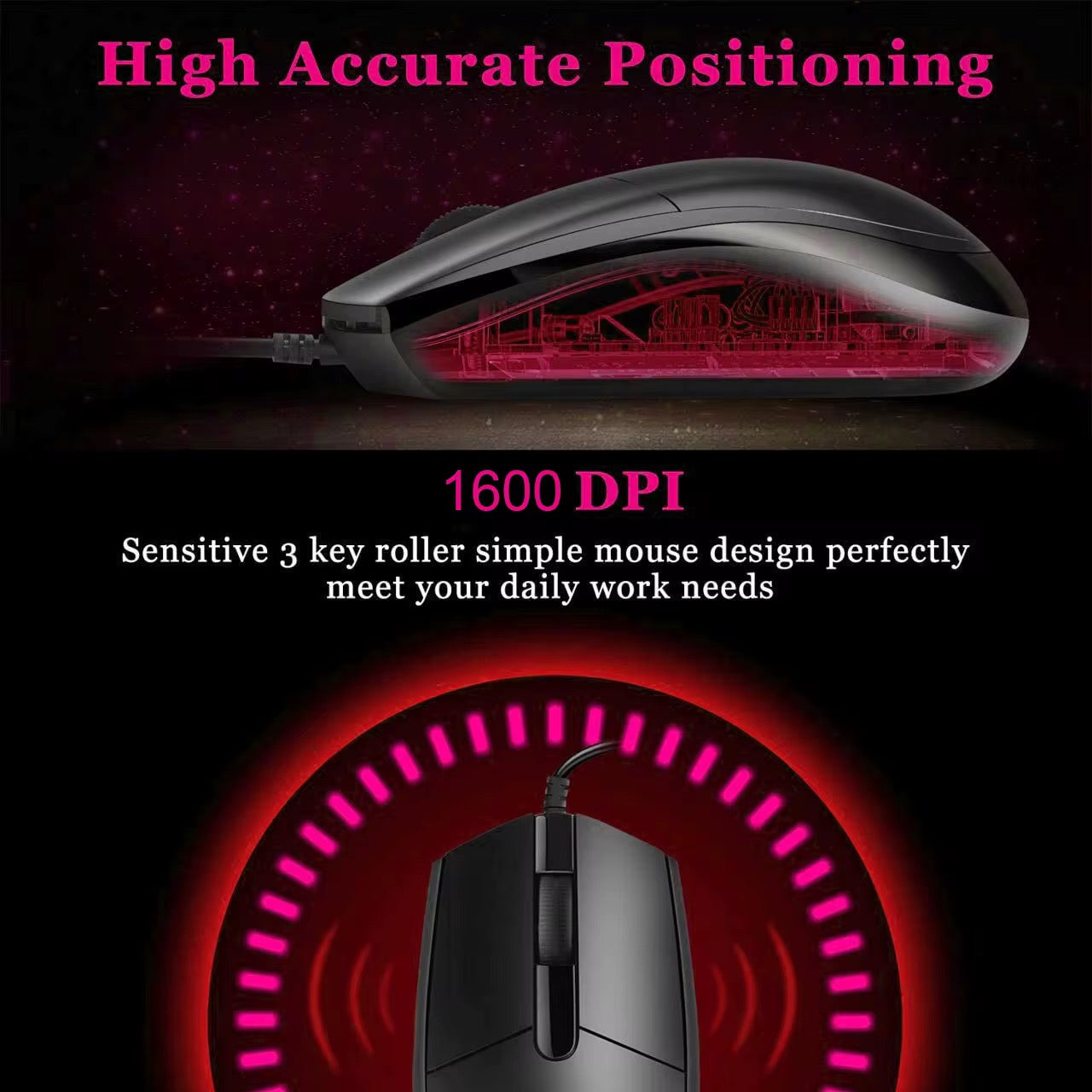 🖱️ Souris avec Fil – Simple, Précise et Fiable