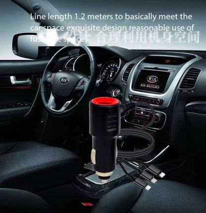 🔌 Chargeur Voiture Multifonction – Recharge Rapide ⚡