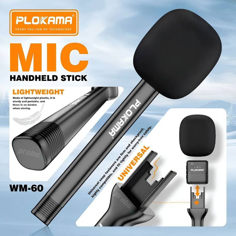 🎤 Kit Double Microphone Sans Fil PLOKAMA WM-60