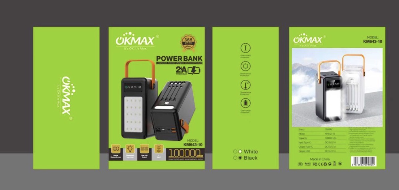 🔋 Power Bank 100000mAh – Autonomie Extrême ⚡