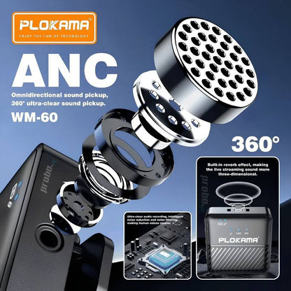 🎤 Kit Double Microphone Sans Fil PLOKAMA WM-60