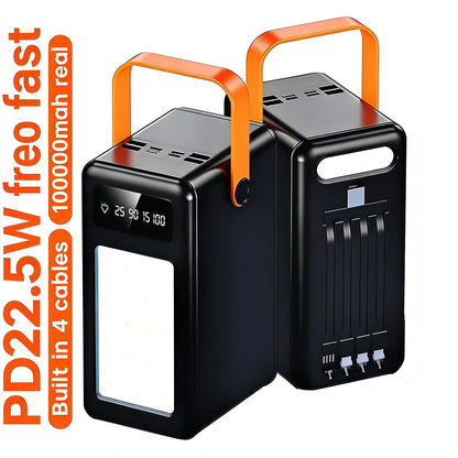 🔋 Power Bank 100000mAh – Autonomie Extrême ⚡