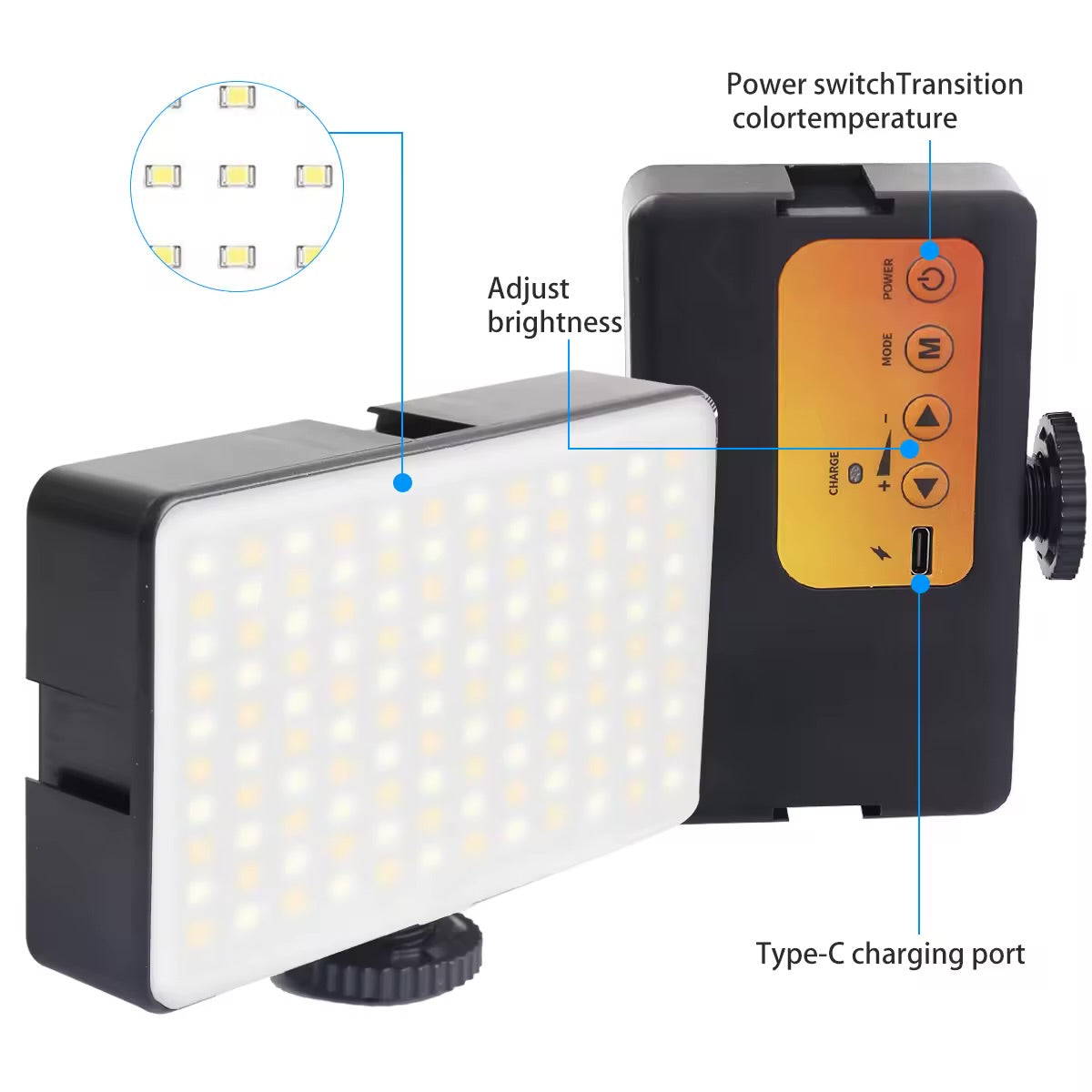 🔥 Lampe LED K-35 pour téléphone – Éclairage PRO