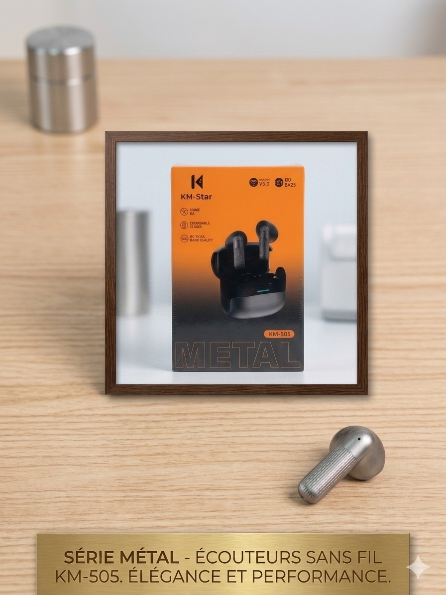 🔥 AIRPODS MÉTAL KM-505