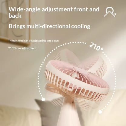 🌬️ VENTILATEUR DE BUREAU RECHARGEABLE