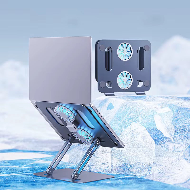 Support PC Portable avec Double Ventilateurs