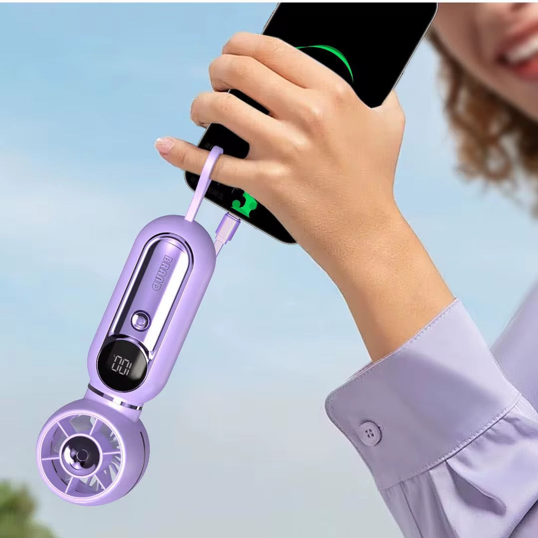 🌬️ MINI VENTILATEUR PORTABLE INTELLIGENT 💨