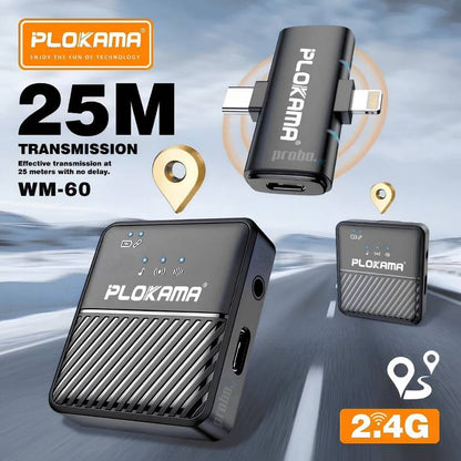 🎤 Kit Double Microphone Sans Fil PLOKAMA WM-60