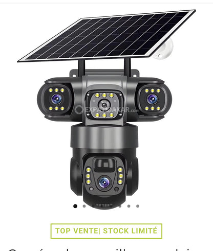 🔥 CAMÉRA DE SURVEILLANCE SOLAIRE