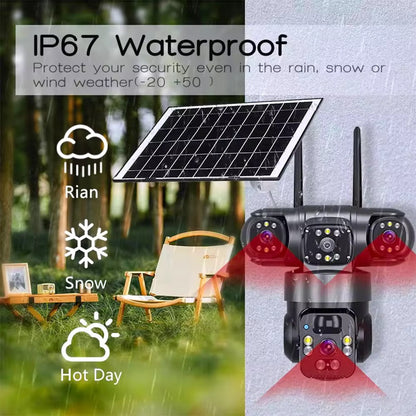🔥 CAMÉRA DE SURVEILLANCE SOLAIRE