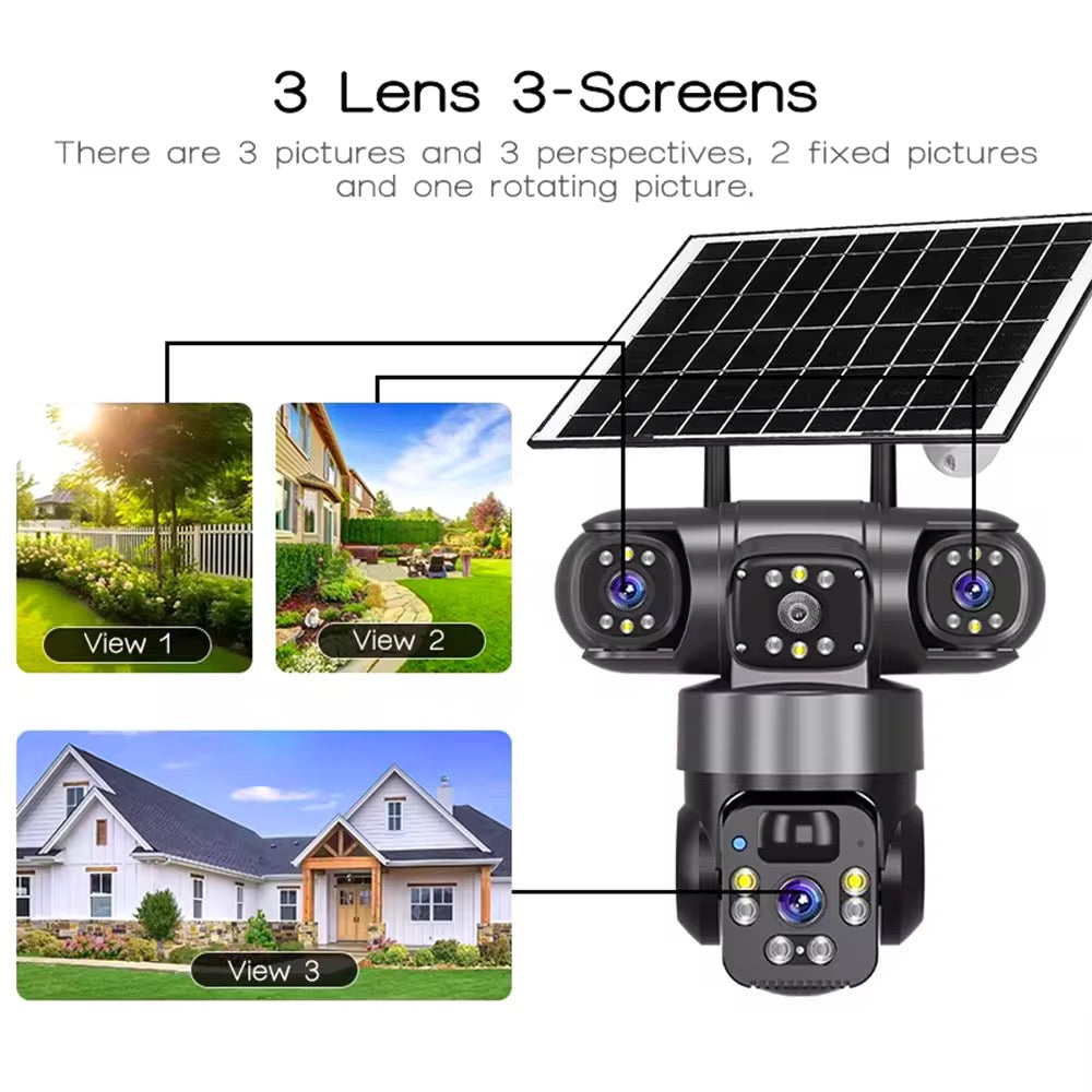 🔥 CAMÉRA DE SURVEILLANCE SOLAIRE