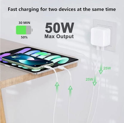 ⚡ CHARGEUR RAPIDE iPHONE 50W – ULTRA PUISSANT