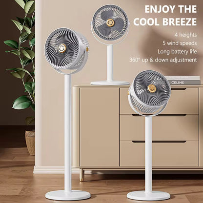 🌪️ Ventilateur Circulateur Rechargeable Premium – 86,5 cm 🌪️
