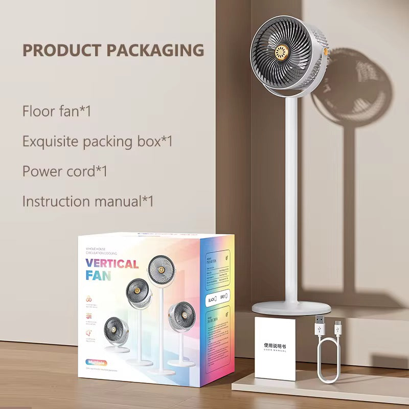 🌪️ Ventilateur Circulateur Rechargeable Premium – 86,5 cm 🌪️